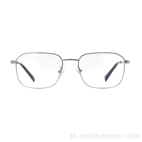 Unisex Square Titanium Óptica Óculos Quadro Eyewear